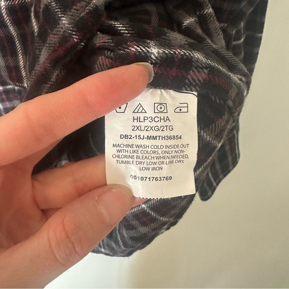 Wrangler Premium Quality Vintage Long Sleeve Flannel Western Plaid Shirt Sz 2XL - Picture 6 of 11